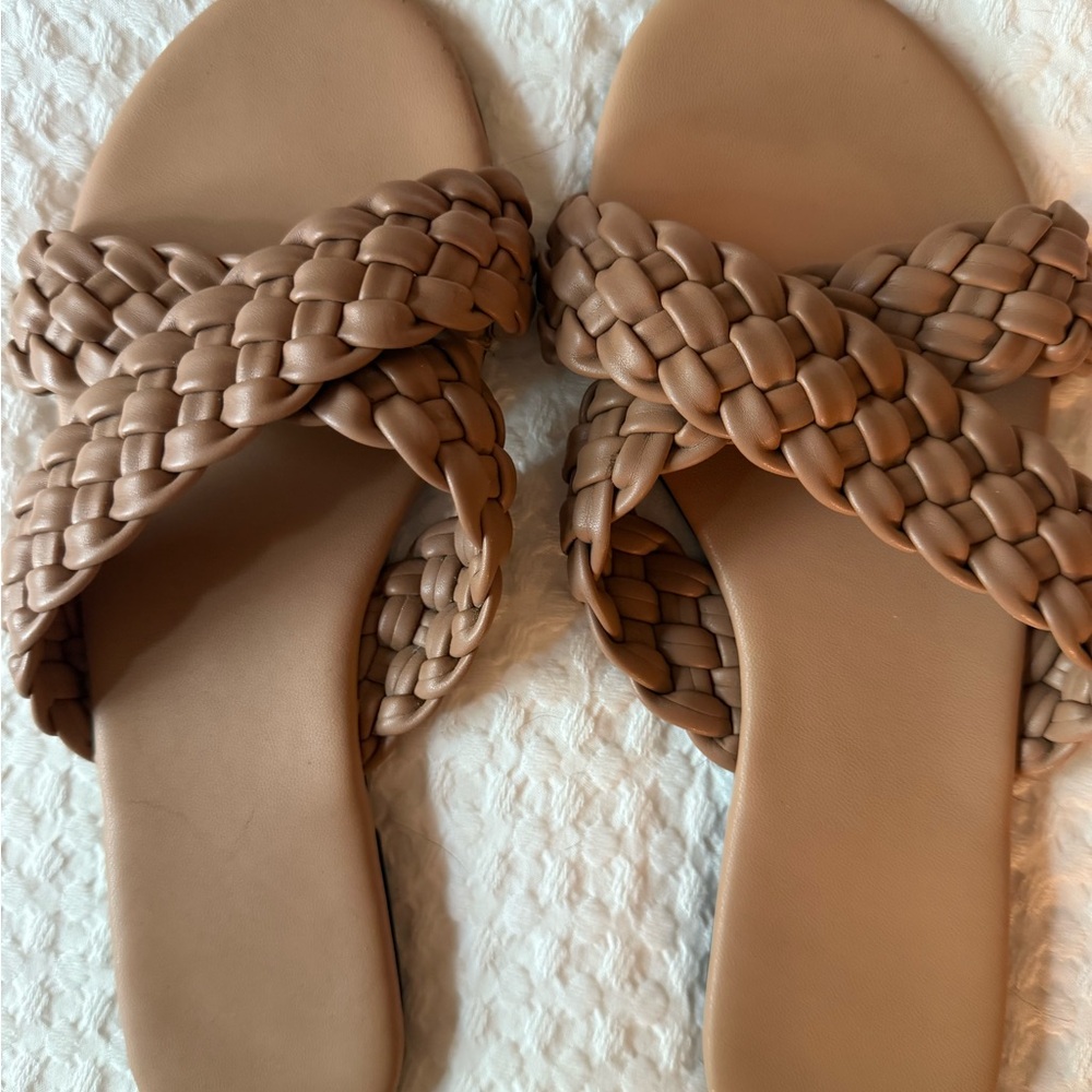 Braided Tan Women's Sandals